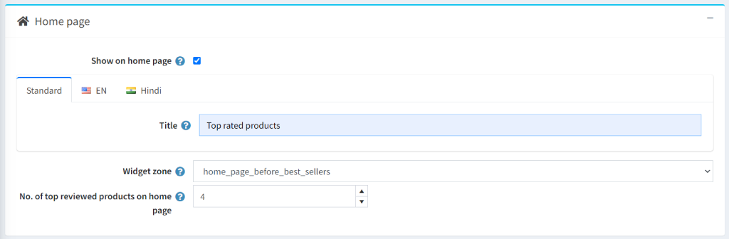 top reviewed products home page